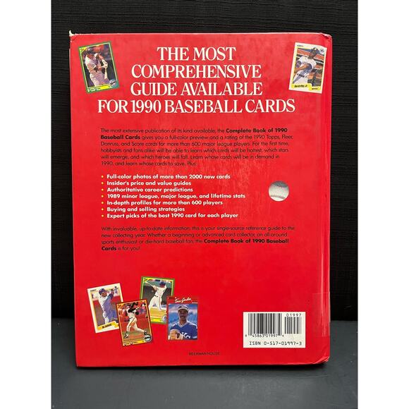 Complete Book of 1990 Baseball Cards Topps Donruss Fleer Score Tom Owens - Picture 2 of 8